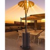 Jojoka 48,000 BTU Patio Propane Outdoor Heater with Wheels, Round Table Design, Stainless Steel Gas Heater, Tip-Over Protection - 3 of 4