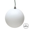 Vickerman White Ball Ornament - 3 of 4