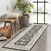 Vintage Washable Rugs for Living Room & Bedroom, Low Pile Soft Non-Slip with Rubber Backing, Home Office Decor - 2 of 4