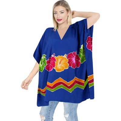 LA LEELA Women's Summer Vacation Beachwear Oversized Swim Suit Loose Party Bathing Suit Cover Ups