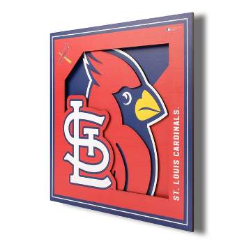 MLB St. Louis Cardinals 3D Logo Series Wall Art - 12"x12"