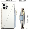 Small Women's RFID Blocking Leather Bifold Wallet with Zipper Coin Pocket, Credit Card Holder & Clear ID Window – Compact Slim Purse - 3 of 4