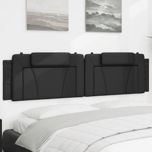 vidaXL Headboard Cushion Black 76" Faux Leather - 1 of 4