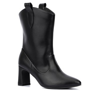Fashion To Figure Women's Iliana Mid-Calf Boot - Wide Width - 1 of 4