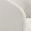 25.60"Chenille Fabric 360° Swivel Accent Armchair Barrel Chair With Black Powder Coating Metal Ring,Yellow - 4 of 4