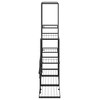 vidaXL White Iron 4-Floor Flower Stand with Wheels, Durable Plant Rack with Strong Frame and Versatile Storage Shelf, 17.3"x9.1"x31.5" - 4 of 4