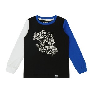 Mixed Up Clothing Colorblock Graphic Long-Sleeve T-Shirt - Recuerda - 1 of 3