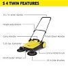 Kärcher S 4 Twin Outdoor Broom, Manual Push Sweeper, Heavy Duty - 2 of 4