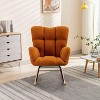 PAGED Rocking Chair Modern Accent Chair, Teddy Fabric Reading Chair for Bedroom, Living Room Furniture - 2 of 4