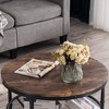 VINGLI Round Coffee Tables Living Room, 31.5" Wooden Coffee Table with Storage - 4 of 4