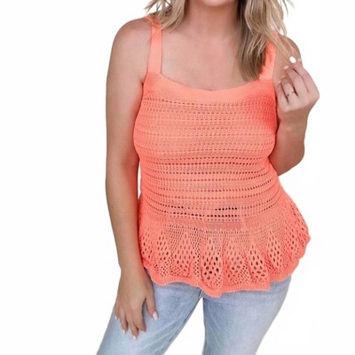 Women's Knit Peplum Tank Top - DAVI & DANI