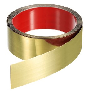 Unique Bargains Self-Adhesive Stainless Steel Mirror Finish Peel and Stick Wall Trim - 1 of 4