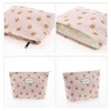Unique Bargains Women Durable Drawstring Pineapple Cosmetic Bag Pink 1 Pc - 3 of 3