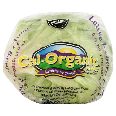 Organic Iceberg Lettuce - each