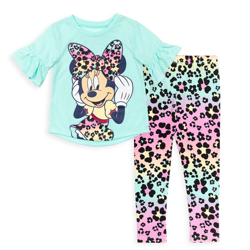 Disney Minnie Mouse T-Shirt and Leggings Outfit Set Infant to Big Kid, 1 of 9