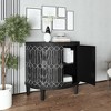 Buffet Sideboard Cabinet with Storage, Half Moon Accent Cabinet, Wood Coffee Bar Cabinet, Buffet Storage Cabinet for Living Room Kitchen Entryway - 2 of 4