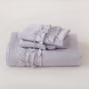 Cozy Cotton Duvet Cover Set – Soft Breathable 3-Piece Bedding with Double Ruffle Edge - 4 of 4