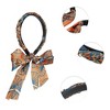 Unique Bargains Women's Fashion Retro Satin Cross Knotted Fabric Headband 4.72" ID Orange 1 Pc - 2 of 4