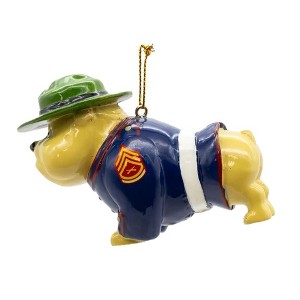 Kurt Adler U.S. Marine Corps Resin Bulldog Ornament - 1 of 3
