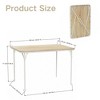 FurnitureR 42.9" Folding Table with MDF Wood Top and Sturdy Metal Legs, Space-Saving Foldable Desk for Dining, Study, Small Apartments & Outdoor Use - 2 of 4