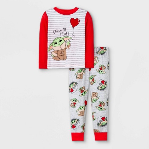 Theseus Empirisch onbekend Baby Boys' 'valentine's Day' Star Wars Baby Yoda Snug Fit Pajama Set - Red  12m : Target