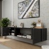 KIGFTSOD Floating TV Wall Mount Stand for 80 Inch TVs – Sturdy Wood Console, High Weight Capacity, Hidden Cable Management, Contemporary Style - 2 of 4