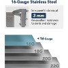 Acekool 33" Undermount Workstation Kitchen Sink, 16 Gauge Stainless Single Bowl with Sliding Accessories, Deep Basin - 3 of 4