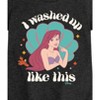 Girls' - Disney Princess - I Washed Up Like This Ariel Fitted Short Sleeve Graphic T-Shirt - 2 of 4