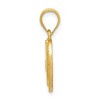 Black Bow Jewelry 14k Two Tone Gold Grace Collection 15mm Heart Initial W Pendant - 2 of 4