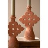 Terracotta and Concrete Taper Candle Holders – Set of Two by Kalalou - 4 of 4