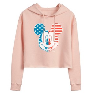 Women's - Disney - Americana Cropped Graphic Hoodie - 1 of 3