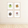 Big Dot of Happiness Pirate Ship Adventures - Unframed Nautical Skull, Treasure Chest, and Octopus Linen Paper Wall Art - Set of 4 - Artisms - 8 x 10" - 3 of 4