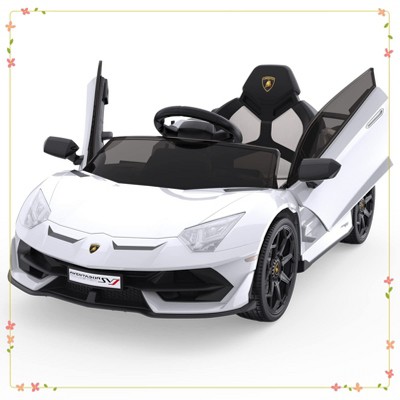 12V Kids Electric Car with Remote Control, LED Lights & Sound System