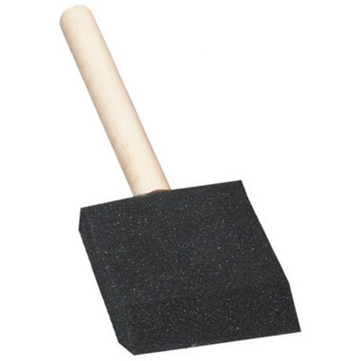 School Smart Wedge Foam Paint Brushes, 2 Inches, Pack of 10