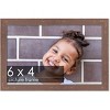 PosterPalooza | Photo Size Shabby Chic Brown Picture Frame - UV Acrylic, Foam Board Backing, Hanging Hardware - 2 of 4