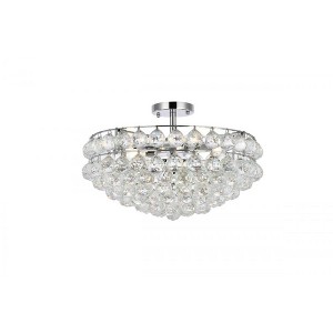 Elegant Lighting Savannah 20 inch flush mount in chrome - 1 of 4