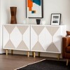 Hommoo Modern Sideboard Buffet, 59" Wood Storage Cabinet with Doors - 3 of 4