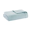 100% Cotton Ultra Soft Solid Bed Blanket, Waffle Weave Lightweight Breathable Blanket for Hot Season - 3 of 4