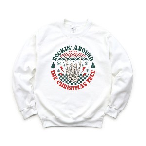 Simply Sage Market Women's Graphic Sweatshirt Rockin' Around Hand - 1 of 2
