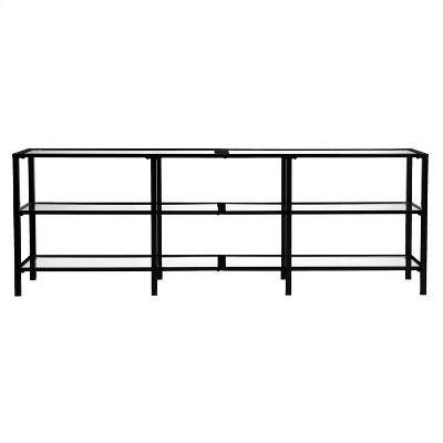 Glass and deals metal tv stand