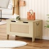 Storage Chest, Storage Bench with Safety Hinge, Flip Top Wood Blanket Storage Trunks Chest for Entryway, Living Room - 4 of 4