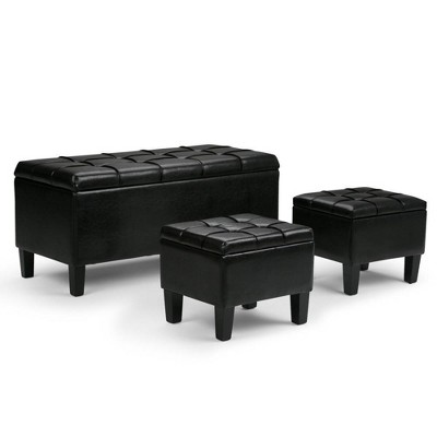 3pc 44" Lancaster Storage Ottoman - Wyndenhall