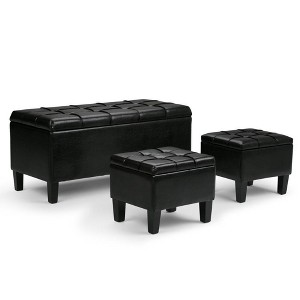 3pc 44" Lancaster Storage Ottoman - Wyndenhall - 1 of 4