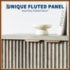Jojoka Fluted Sideboard Buffet Cabinet with 2 Doors & Adjustable Shelves, Modern Wood Storage Credenza for Dining Room, Kitchen, Living Room - 4 of 4