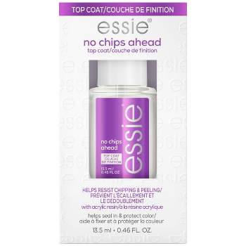 essie No Chips Ahead Top Coat - chip-resistant - 0.46 fl oz: High Gloss, Protective, Toluene-Free, Vegan Formula