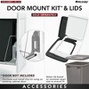 Rev-A-Shelf RV-12KD Series 35-Quart Kitchen Cabinet Pull-Out Waste Container with Rear Storage and Chrome-Plated Wire Bottom Mount - 4 of 4