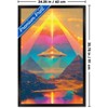 Trends International Ray Heere - UFO Pyramid 1 Framed Wall Poster Prints - 3 of 4
