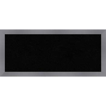 32"x14" Edwin Wood Frame Black Cork Board Gray - Amanti Art