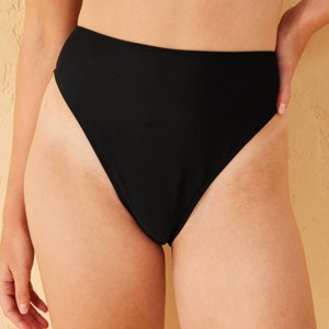 Women's High Waist Extra Cheeky Extra High Leg Bikini Bottom - Wild Fable™ - 1 of 4