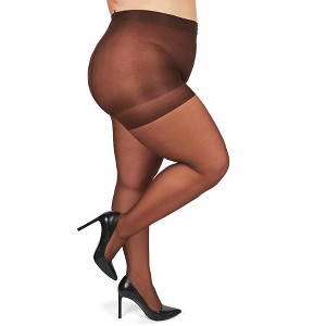 Memoi All Day Curvy Sheer Control Top Pantyhose City - 1 of 2